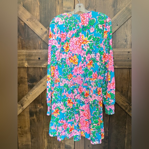 NWT ~ LILLY PULITZER Peggy Romper in Multi Rose to the Occasion Women’s L - Picture 7 of 9